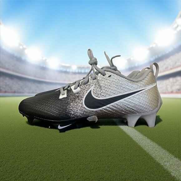Nike Vapor Edge Speed 360 2 Football Cleats Silver Black Size 9.5 DA5455-003 - Picture 1 of 7